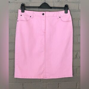 Talbots Light Pink denim skirt  12